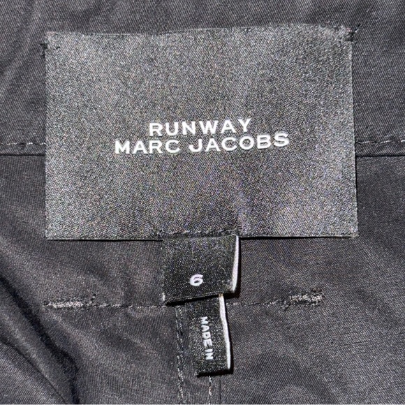 Marc Jacobs runway high-waisted flare leg black cargo pants - Picture 9 of 11